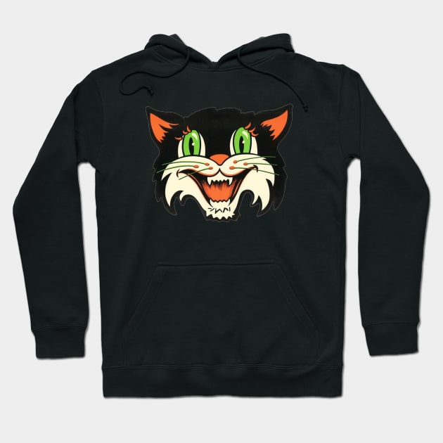 Black Cat Hoodie by retrorockit